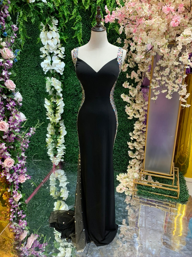 Vestido De Fiesta Escote Coraz n Con Tirantes Espalda Descubierta