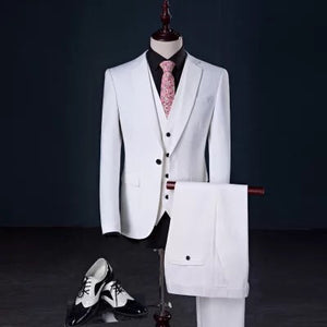 Traje Para Caballeros 3 Piezas Blanco | Suits