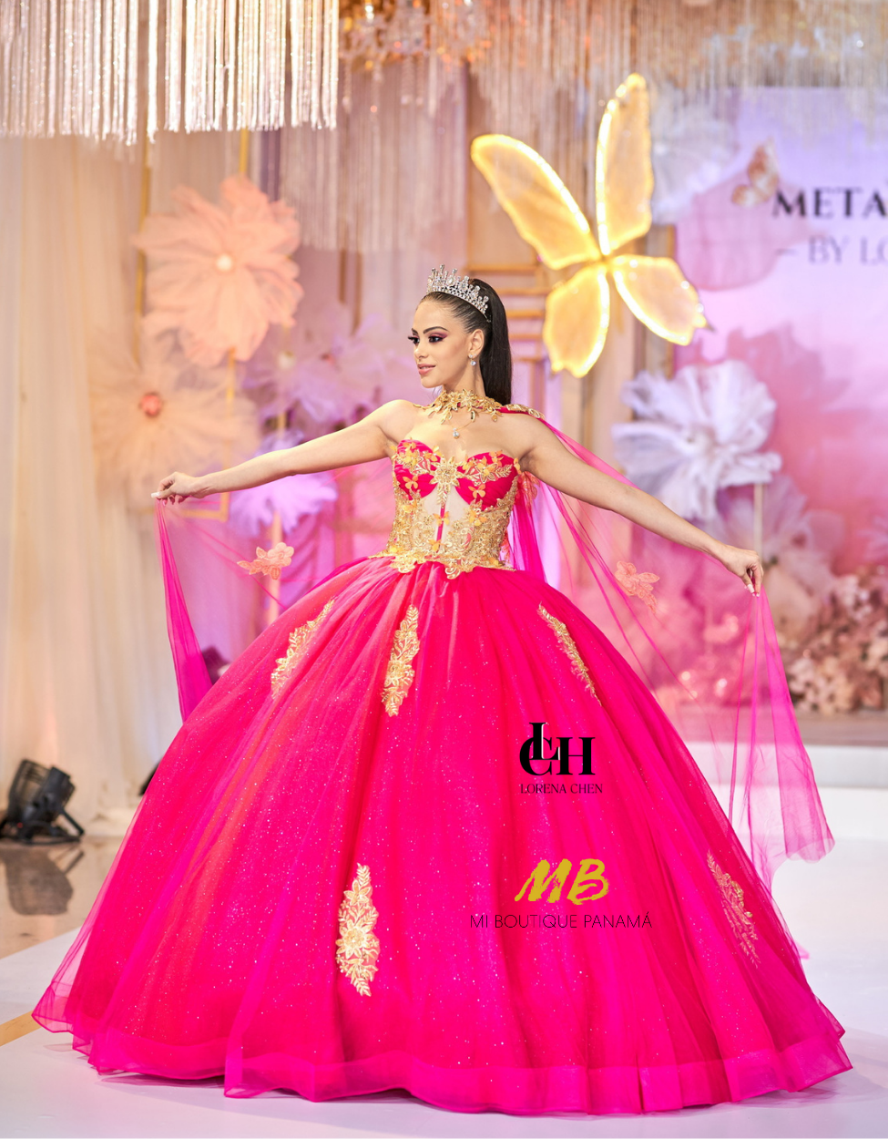 Alquiler | Colección METAMORFOSIS | Vestido para quinceañera fucsia