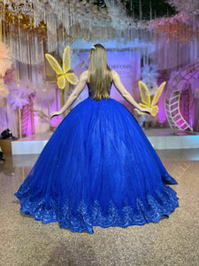 Alquiler | Colección METAMORFOSIS | Vestido para quinceañera azul