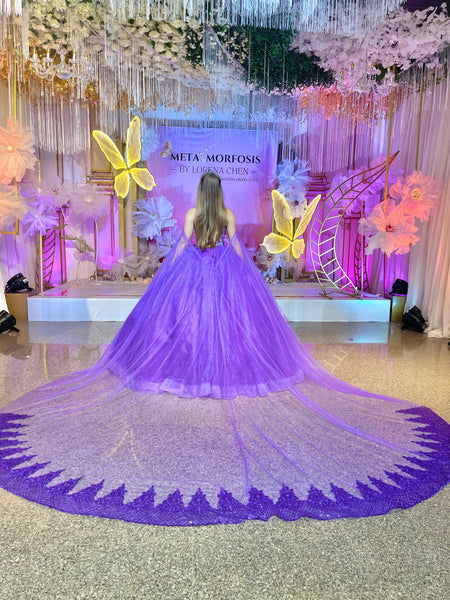 Alquiler | Colección METAMORFOSIS | Vestido para quinceañera morado