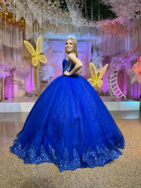 Alquiler | Colección METAMORFOSIS | Vestido para quinceañera azul