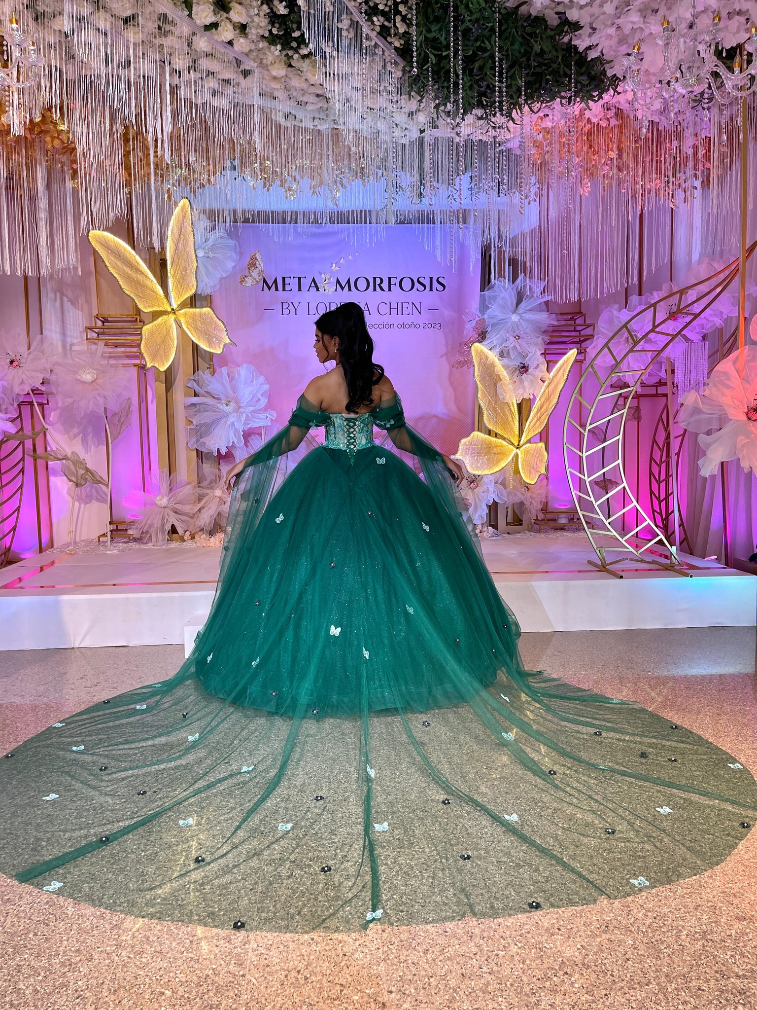 Alquiler | Colección METAMORFOSIS | Vestido para quinceañera verde