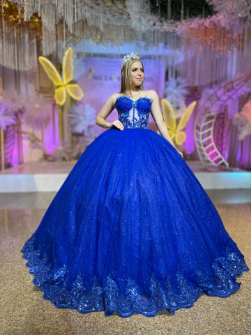 Alquiler | Colección METAMORFOSIS | Vestido para quinceañera azul