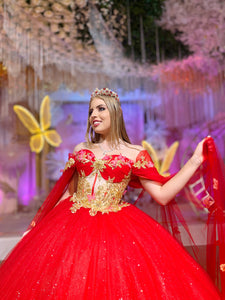 Alquiler | Colección METAMORFOSIS | Vestido para quinceañera rojo