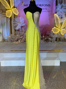 VENTA | Vestido de fiesta largo color amarillo