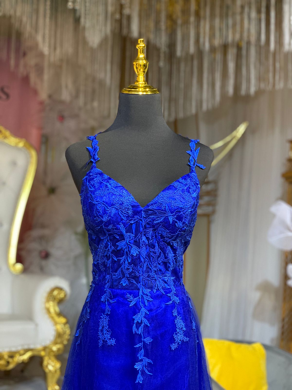 ALQUILER | Vestido de fiesta azul rey