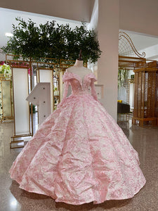 VENTA | Vestido Para Quinceañera Cherry Blossoms Princess Rosado y Blanco