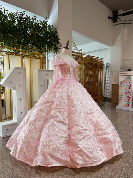 VENTA | Vestido Para Quinceañera Cherry Blossoms Princess Rosado y Blanco