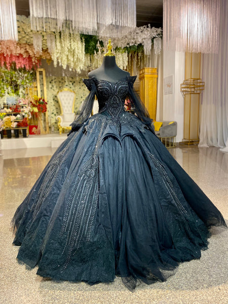 Vestido Para Quinceañeras Hombros Descubiertos Corte Princesa - Mi Boutique Panamá