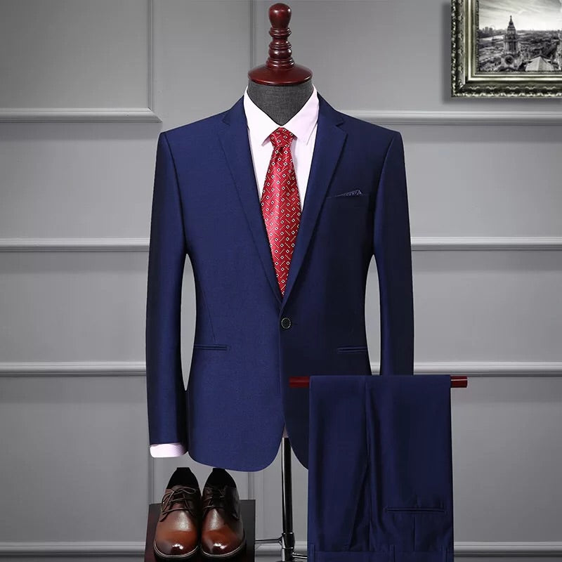 ALQUILER | Traje Para Caballeros 2 piezas Azul Eléctrico | Suits