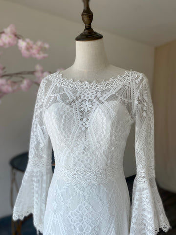 ALQUILER | Vestido De Novia con Detalles Tejidos