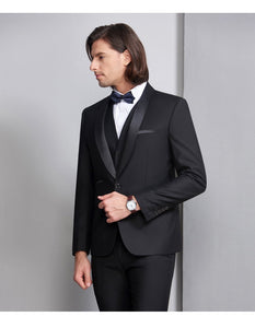 ALQUILER | Traje Para Caballeros 3 Piezas Negro | Tuxedo