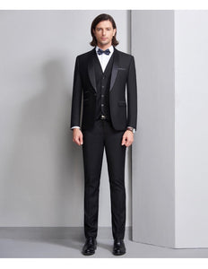 ALQUILER | Traje Para Caballeros 3 Piezas Negro | Tuxedo